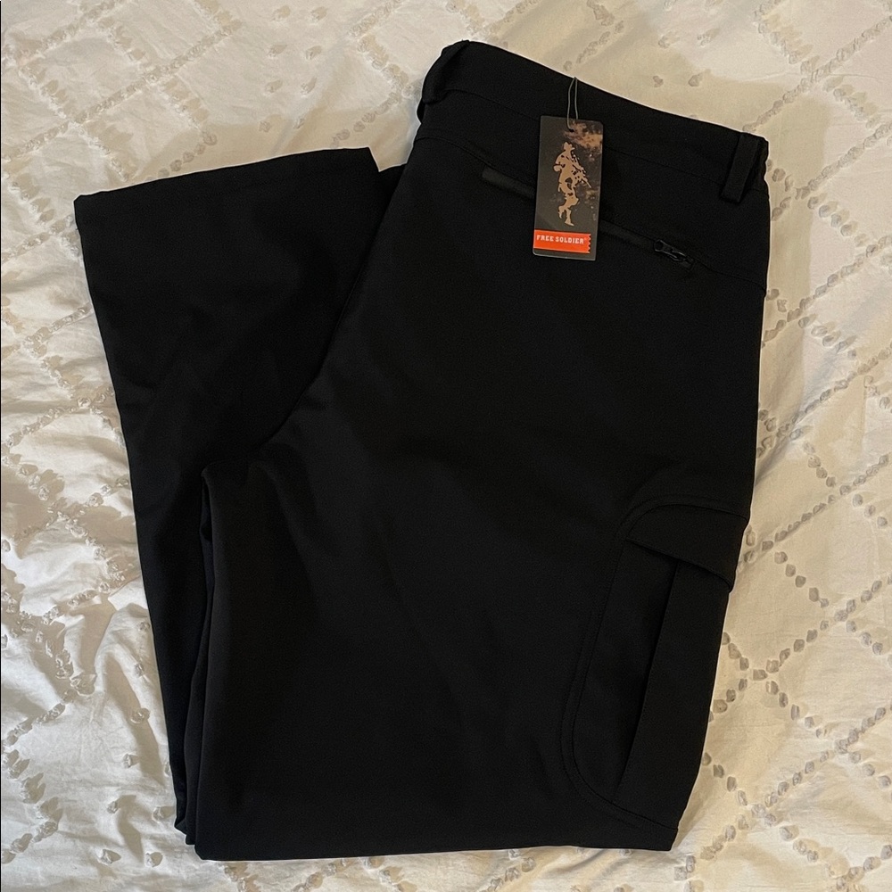 FREE SOLDIER Outdoor Cargo Hiking Pants Water Repellent Softshell 44 x 34 tall